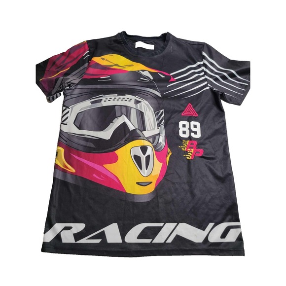 Black‎ Pyramid Racing Shirt Men's Large - Picture 1 of 6